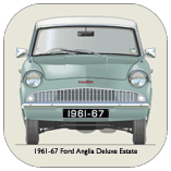 Ford Anglia 105E Deluxe Estate 1961-65 Coaster 1